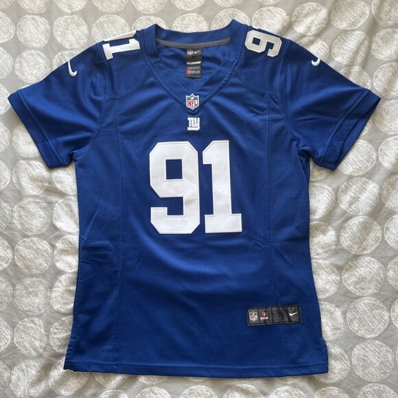 Nike On Field New York Giants NFL Football Justin Tuck Jersey #91 Sz M - Picture 1 of 16